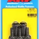 M10 x 1.50 x 25 hex black oxide bolts (5pcs)