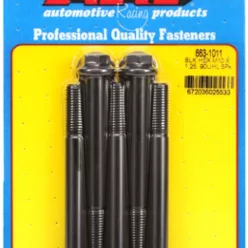 M10 x 1.25 x 90  hex black oxide bolts (5pcs)