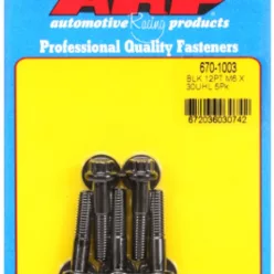 M6 x 1.00 x 30 12pt black oxide bolts (5pcs)
