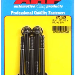 M6 x 1.00 x 55 12pt black oxide bolts (5pcs)