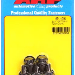 M8 x 1.25 x 12  12pt black oxide bolts (5pcs)