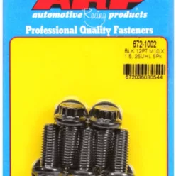 M10 x 1.50 x 25 12pt black oxide bolts (5pcs)