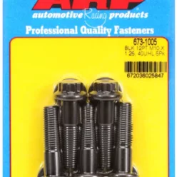 M10 x 1.25 x 40 12pt black oxide bolts (5pcs)