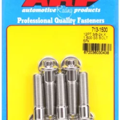 "3/8""-24 x 1.500 12pt SS bolts" (5pcs)
