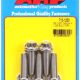 "3/8""-24 x 1.250 12pt 7/16 wrenching SS bolts" (5pcs)