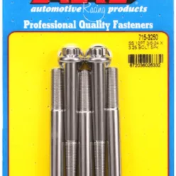   "3/8""-24 x 3.250 12pt 7/16 wrenching SS bolts" (5pcs)