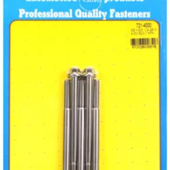 "1/4""-28 x 4.000 hex SS bolts" (5pcs)