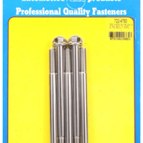 "5/16""-24 x 4.750 hex SS bolts" (5pcs)