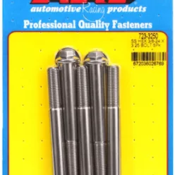 "3/8""-24 x 3.250 hex SS bolts" (5pcs)