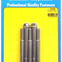 "3/8""-24 x 4.000 hex SS bolts" (5pcs)