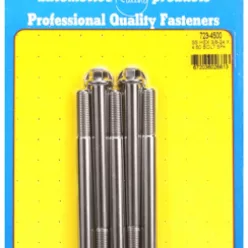 "3/8""-24 x 4.500 hex SS bolts" (5pcs)