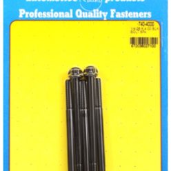   "1/4""-28 x 4.000 12pt black oxide bolts" (5pcs)