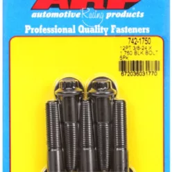   "3/8""-24 x 1.750 12pt black oxide bolts" (5pcs)