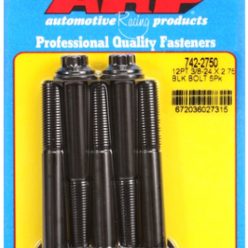   "3/8""-24 x 2.750 12pt black oxide bolts" (5pcs)