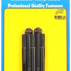   "3/8""-24 x 4.000 12pt black oxide bolts" (5pcs)