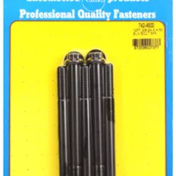   "3/8""-24 x 4.500 12pt black oxide bolts" (5pcs)