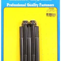   "3/8""-24 x 4.000 12pt 7/16 wrenching black oxide bolts"5pcs