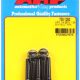 "1/4""-28 x 1.250 hex black oxide bolts" (5pcs)