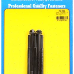   "1/4""-28 x 4.000 hex black oxide bolts" (5pcs)