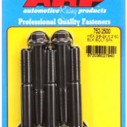   "3/8""-24 x 2.500 hex black oxide bolts" (5pcs)