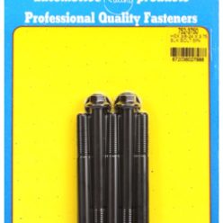   "3/8""-24 x 3.750 hex black oxide bolts" (5pcs)