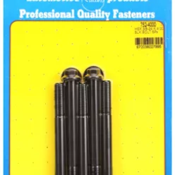   "3/8""-24 x 4.000 hex black oxide bolts" (5pcs)