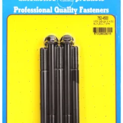   "3/8""-24 x 4.500 hex black oxide bolts" (5pcs)