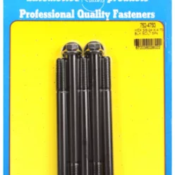   "3/8""-24 x 4.750 hex black oxide bolts" (5pcs)