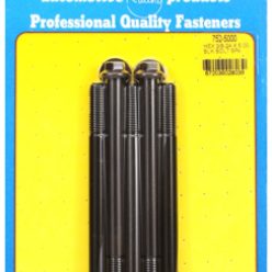   "3/8""-24 x 5.000 hex black oxide bolts" (5pcs)