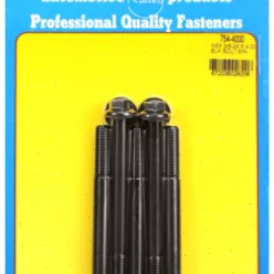   "3/8""-24 x 4.000 hex 7/16 wrenching black oxide bolts" 5pcs