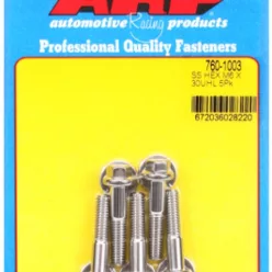 M6 x 1.00 x 30 hex SS bolts (5pcs)