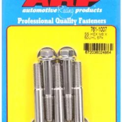 M8 x 1.25 x 50 hex SS bolts (5pcs)