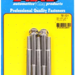 M8 x 1.25 x 70 hex SS bolts (5pcs)