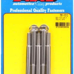M8 x 1.25 x 75 hex SS bolts (5pcs)