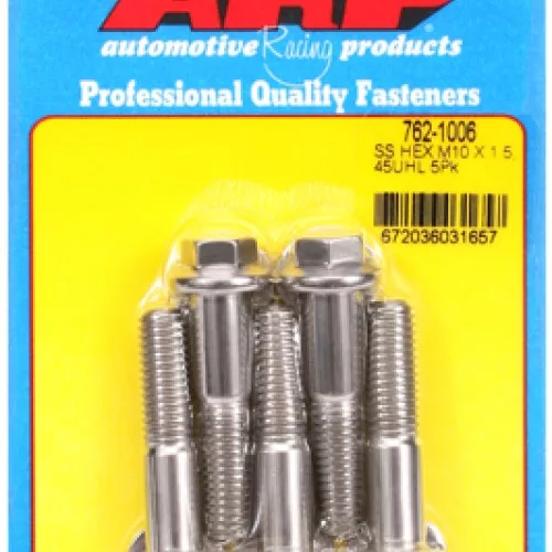 M10 x 1.50 x 45 hex SS bolts (5pcs)