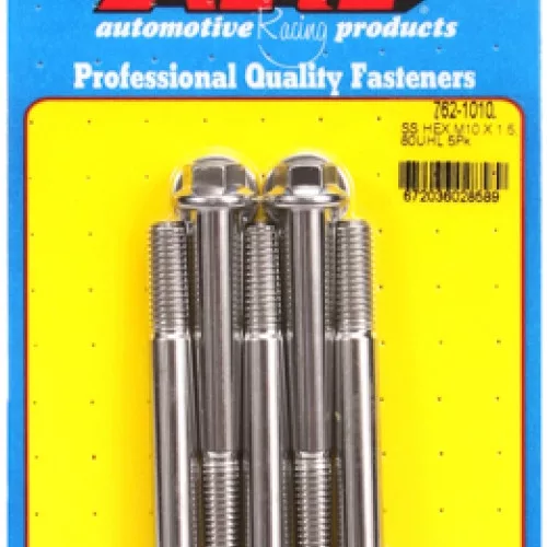 M10 x 1.50 x 80 hex SS bolts (5pcs)