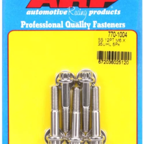 M6 x 1.00 x 35 12pt SS bolts (5pcs)