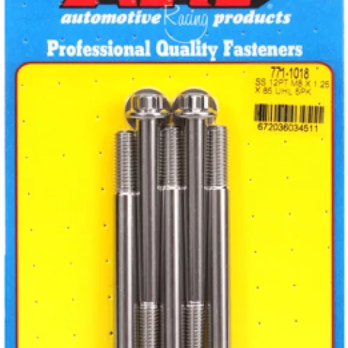 M8 x 1.25 x 85 12pt SS bolts (5pcs)