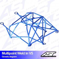   Roll Cage BMW (E37) Z3 2-doors Roadster MULTIPOINT WELD IN V5