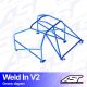 Roll Cage TOYOTA MR-2 (W20) 2-doors Roadster WELD IN V2