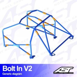 Roll Cage TOYOTA MR-2 (W30) 2-doors Roadster BOLT IN V2