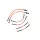 Audi A3 1.8T 96-03 Brake Lines-Colour Black Colour Purple Colour Orange Colour Clear Colour Green Colour Blue - Transparent