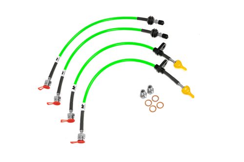 Audi S3 (8P Chassis)  2.0T FSI Quattro Brake Lines-Colour Black Colour Purple Colour Orange Colour Clear Colour Green Colour Blue - Transparent Colour Red - Transparent Colour Blue - Solid Colour Red - Solid