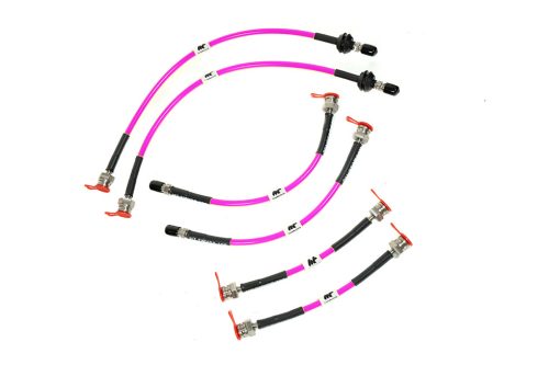 Audi RS6 C5 Brake Lines-Colour Black Colour Purple Colour Orange Colour Clear Colour Green Colour Blue - Transparent Colour Red - Transparent Colour Blue - Solid Colour Red - Solid