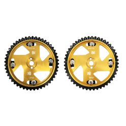   Brian Crower Adjustable Cam Gears - Gold Anodize (Mitsubishi 4G63/Evo Viii) - Pair BC8810
