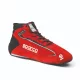 Sparco Slalom+ FIA homologated racing shoes, red/black