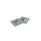 FIA Harness mounting point - plate 65 x 65 3mm - app. J
