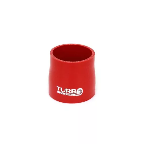 Silicone Hose Straight Reducer TurboWorks 63-76mm, Red