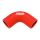 Silicone Hose 90 Degree Elbow TurboWorks 63mm, Red
