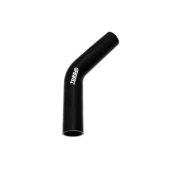 Silicone Hose 45 Degree Elbow XL TurboWorks 60mm, Black